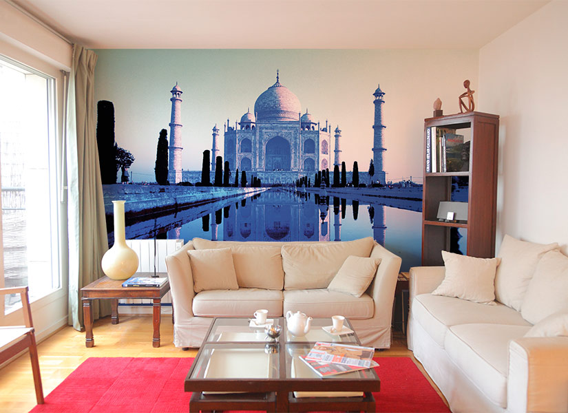 Papier peint Blue Taj Mahal